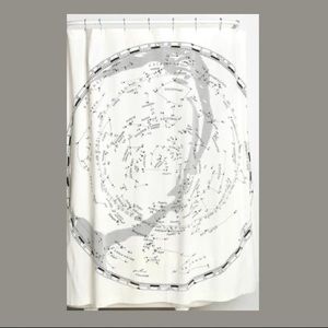 Urban Outfitters constellation map shower curtain